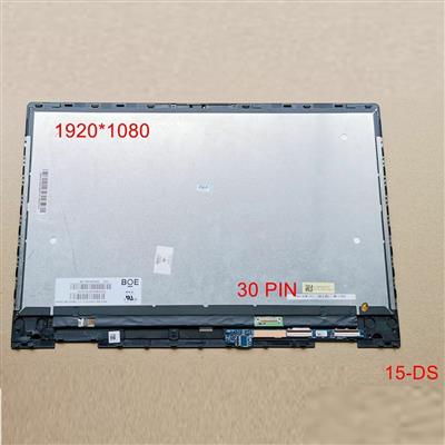 "15.6"" FHD COMPLETE LCD DIGITIZER ASSEMBLY WITH FRAME DIGITIZER BOARD FOR HP ENVY X360 15-DS 30PIN"