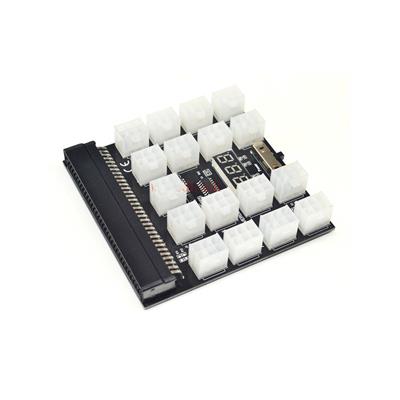 17*6 Pin PSU Breakout Board with Digital Display for HP 1600W/750W Support Auto-Reboot Function
