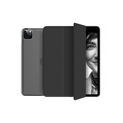 "11"" inch Tri-Fold Premium Leather Case Slim Smart Cover voor Apple iPad Pro 11"" 2020-Black"