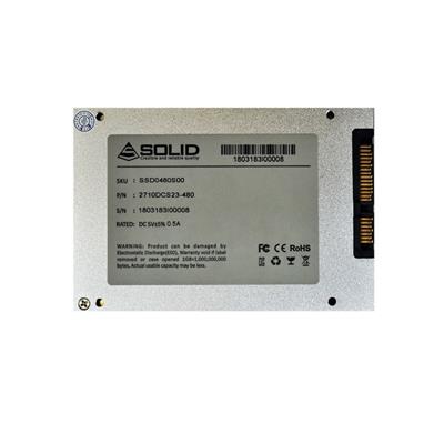 Solid 2.5" SATA 480GB Solid State Disk, Bulk