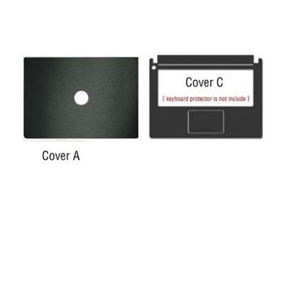 Notebook Skin for Dell Latitude E6520, A/C, Brushed Black (without fingerprint slot)
