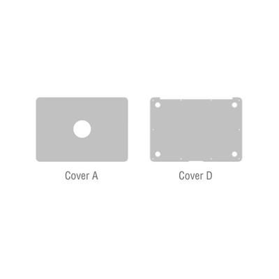 Notebook Skins for MacBook Pro A1502 2013/2014/2015, A/D, Brushed Silver (without fingerprint slot)