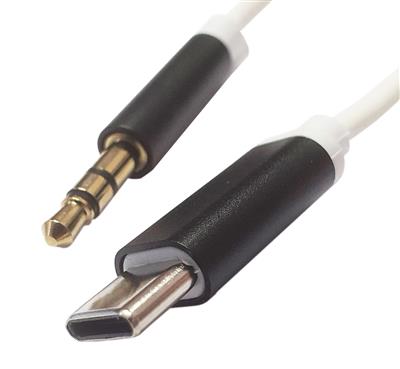 USB-C to 3.5mm Audio Aux Cable, M/M, 100CM