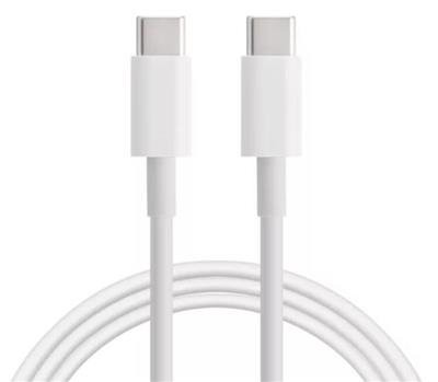 USB 2.0 PD 100W 5A USB-C to USB-C Data Transfer and Charging Cable for MacBook, 100CM , White, Bulk