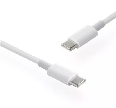 USB 2.0 PD 100W 5A USB-C to USB-C Data Transfer and Charging Cable for iPhone, iPad and MacBook, 200CM , White, Bulk