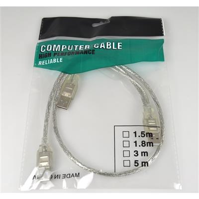 USB Type A naar 2x Type A kabel 1.5m OP=OP!