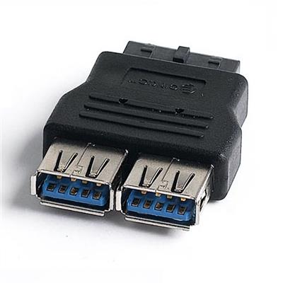 USB 3.0 Pinheader naar 2x USB A