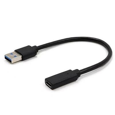 USB 3.1 Type-A to USB-C M/F Adapter, 20CM, Black