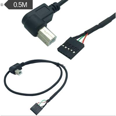 USB Type-B Male to USB 9-Pin Cable,30CM, Black