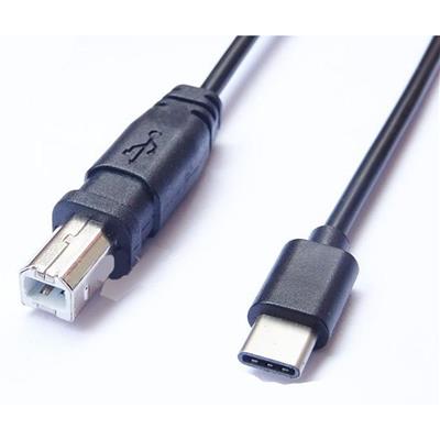 USB 2.0 Type-B Male to USB-C Male Cable,200CM, Black