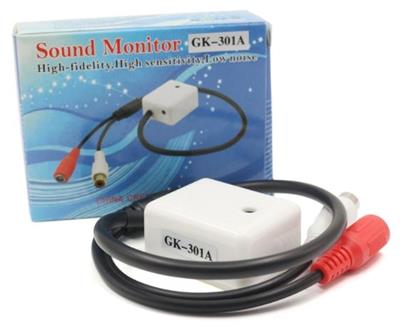 CCTV Sound Monitor with RCA + DC5.5*2.1MM Connectors