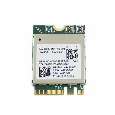 Realtek RTL8822CE 802.11ac/a/b/g/n Wi-Fi and Bluetooth 5.0 combination WLAN adapter, SPS:L44796-005, Pulled