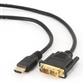HDMI naar DVI kabel (Single Link), vergulde stekkers, 7.5m