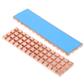 Copper Heat Sink with Thermal Pad for (M.2) NGFF 2280 SSD, Gold