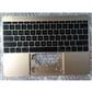 "Notebook keyboard for Apple Macbook 12""  2015 A1534 topcase without touchpad gold"