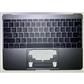"Notebook keyboard for Apple Macbook 12""  2015 A1534 topcase without touchpad grey"