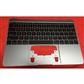 "Notebook keyboard for Apple Macbook 12""  2015 A1534 topcase  without touchpad silver"