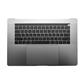 Notebook keyboard for Apple Macbook Pro A1707 with topcase touchpad grey