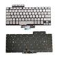 Notebook keyboard for Asus ROG Zephyrus G14 GA401 with backlit Silver