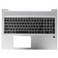 Notebook keyboard for HP Probook 450 G6 455 G6 with silver topcase