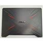 Notebook LCD Back Cover for Asus TUF Gaming 6 FX86 FX505DT Black With Red Logo