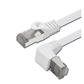 CAT5e Straight to Right Angle UTP Patch Cable, 150CM,White
