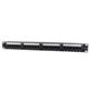 Cat.5E 24 port patch panel with rear cable management