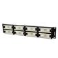Cat.6 48 port patch panel with rear cable management