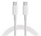 USB 2.0 PD 100W 5A USB-C to USB-C Data Transfer and Charging Cable for MacBook, 100CM , White, Bulk