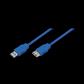 USB 3.0 A Male to A Female, blue, 0.5M,CU0059