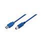 USB 3.0 A Male to B Male, blue, 3M, CU0046