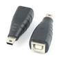 USB Mini B male to USB B female adapter