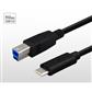 USB 3.0 Type-B Male to USB-C Male Cable,100CM, Black